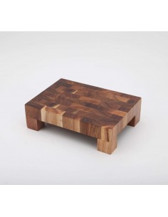 ACACIA CUTTING BOARD WITH FEET – 21 X 15 CM